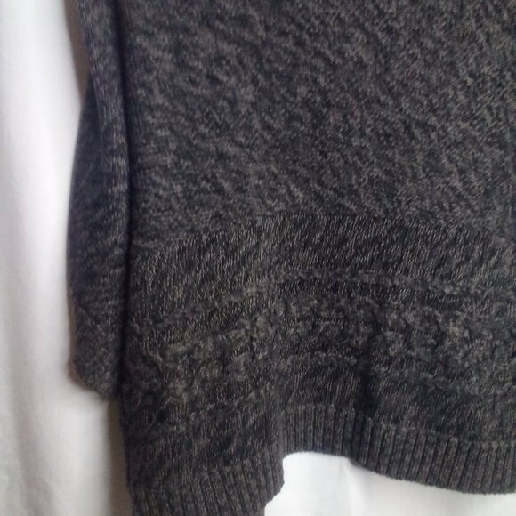 Van Heusen Cardigan Sweater S Women Open Front Short Sleeve Gray - Picture 3 of 16